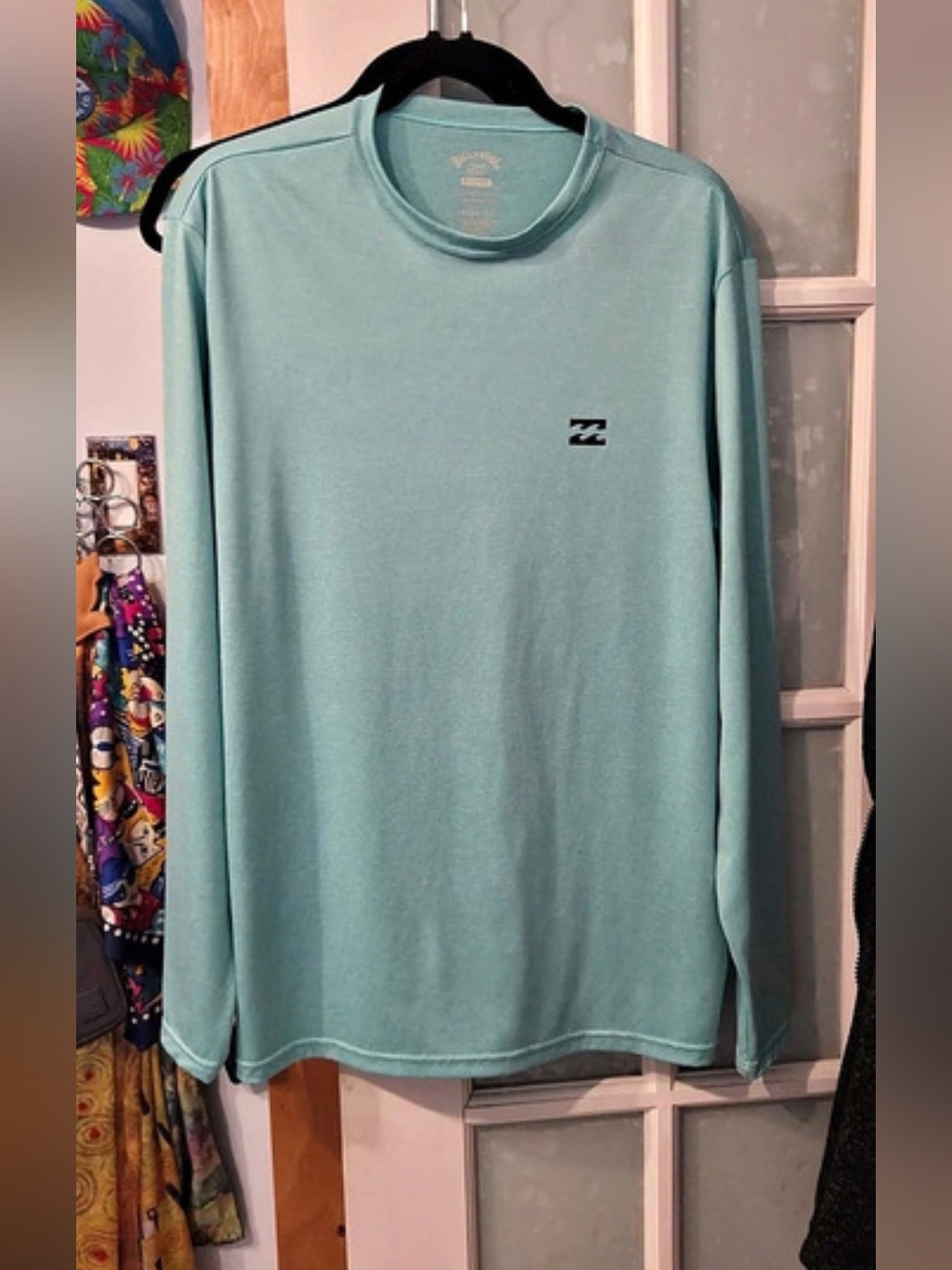 Billabong Runner Loose Fit Long Sleeve Surf Shirt Blue XL